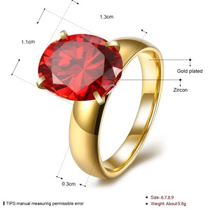 Bague en pierre rouge interchangeable pour femme, nouveau design <span class=keywords><strong>indien</strong></span>, pierre rouge, interchangeable, 2017 - Product Image 3