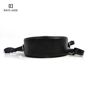 2024 mejor gran oferta nuevo diseño personalizado diseñador de cuero círculo bandolera para mujer redondo Cross-Body monedero personalizado - Product Image 5