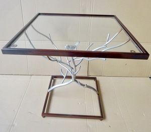 Woonkamer glas mirrored gold metalen Salontafel - Product Image 2