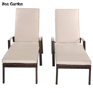 Nuevo Diseño PE <span class=keywords><strong>Rattan</strong></span> Furniture Hotel Pool <span class=keywords><strong>Tumbona</strong></span> Cama Sofá Al Aire Libre Sofá Cama - Product Image 1