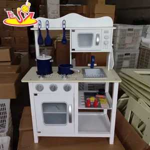 Brinquedo infantil de madeira, brinquedo engraçado com novo design para bebês, cozinha de madeira, brinquedo de cozinha infantil w10c045