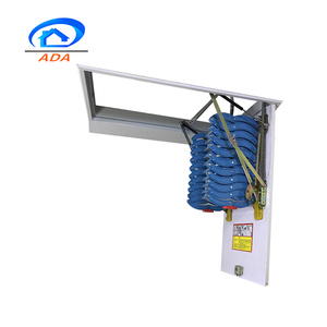 Thép Không Gỉ Gấp Bước Thang Nền Tảng Ngoài Trời Nhôm Hợp Kim Gác Mái Thang - Product Image 5