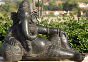 주님 <span class=keywords><strong>Ganesh</strong></span> Ganpati 코끼리 힌두교 신의 축복 동상 흰색 대리석으로 만든 - Product Image 2