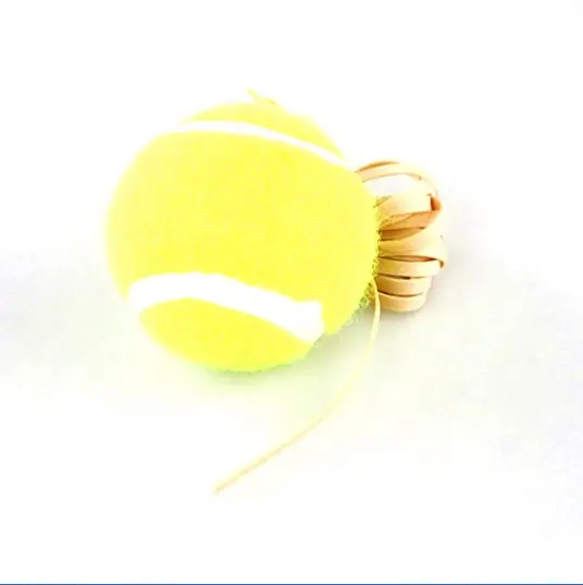 Benutzer definierte Sport Drucklose Übungs sport Tennisbälle mit Seil für Anfänger