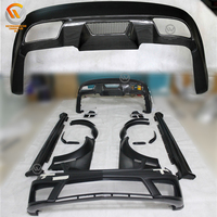 Kit carrosserie large style C63 AMG pour berline 4 portes Classe C W204 2012-2014, série noire, pièces automobiles