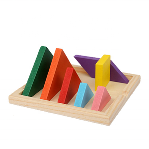 Hot Sale good personalized jigsaw puzzle wooden Tangram learning games from printout - Product Image 1