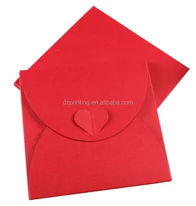 2019 New Creative Butterfly Wedding Red Case Envelope Custom Packaging CD/DVD Sleeve