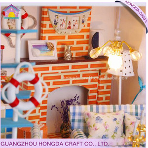 Montado de la familia de muñecas en miniatura, miniatura de diy 3d casa, escala 1:24 miniaturas - Product Image 5