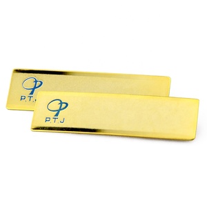 도매 배지 핀 홀더 사용자 정의 금속 황동 재사용 이름 플레이트 자석 - Product Image 4