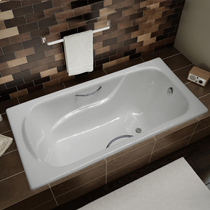 Petites baignoires en fonte émaillée bon marché, très petites, avec <span class=keywords><strong>douche</strong></span> intégrée - Product Image 1