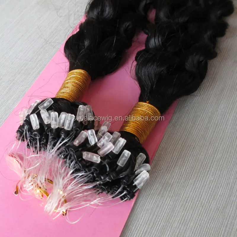 Hot Selling Top Quality ombre brazilian micro ring loop hair extensions