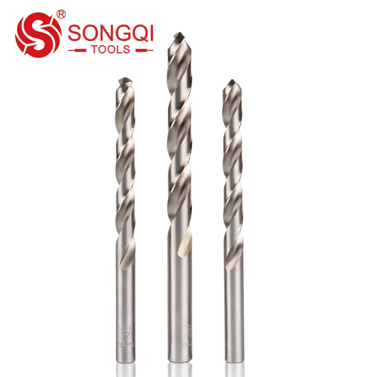 Metal drilling bits HSS M2 fully ground straight shank twist drill bit for metal stainless steel