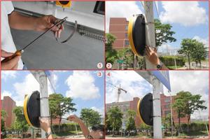 An toàn giao thông hướng dương dẫn ánh sáng màu vàng/đỏ năng lượng mặt trời nhấp nháy cảnh báo ánh sáng - Product Image 6