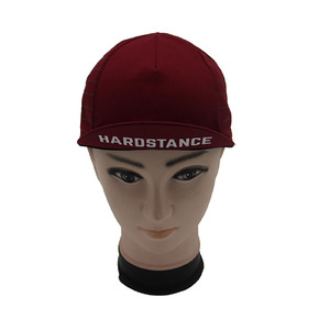 Custom handling black racing cycling cycle caps hats short brim cap printing with elastic back - Product Image 2