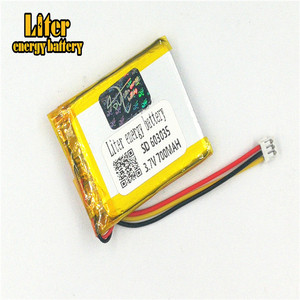 Plugue 1.5 <strong>3</strong> P <strong>3</strong>.7 603035 V 700 mAh LiPo battery Recarreg&aacute;vel solar lithium ion lithium polymer battery with PCM - Product Image 3