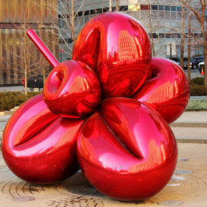 Obra <span class=keywords><strong>de</strong></span> arte moderno famoso pulido al aire libre jardín maravilloso <span class=keywords><strong>de</strong></span> acero inoxidable globo flor <span class=keywords><strong>escultura</strong></span> - Product Image 1
