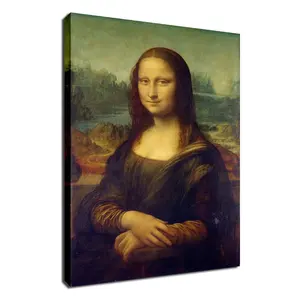 Mona Lisa Berühmte Malerei Replizieren Druck Leinwand Retro Wand dekoration Vintage Art