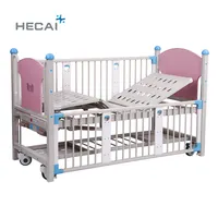 Cama infantil de metal pediátrica LS-CH9003J, cama hospital 2 funções