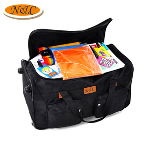 Productos de calidad, <span class=keywords><strong>precio</strong></span> de fábrica de equipaje bolsillo laminación bolsa de lona de gran capacidad ruedas bolsa y desaparecer de <span class=keywords><strong>viaje</strong></span> bolsa de lona - Product Image 4