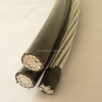 LV aluminio/XLPE triplex cable paquete aéreo