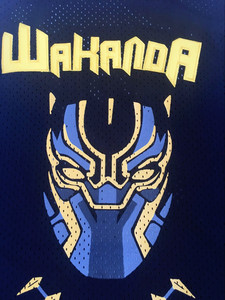 Maglia <span class=keywords><strong>da</strong></span> basket classica personalizzata <span class=keywords><strong>da</strong></span> uomo Killmonger, abbigliamento sportivo traspirante con 'Panther' # 2 Design Cinematografici di Wakanda Cuciti a Mano - Product Image 3