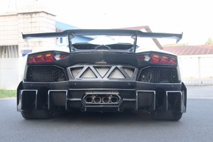 Di vuoto In Fibra di Carbonio <span class=keywords><strong>Aventador</strong></span> LP700-4 Posteriore Paraurti Auto per <span class=keywords><strong>Lamborghini</strong></span> <span class=keywords><strong>Aventador</strong></span> 11-15 - Product Image 4