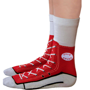 Calcetín fabricantes de algodón tonto zapatilla de Deporte Calcetines con estampado de a granel venta al por mayor novedad calcetines con impresión de zapato - Product Image 4