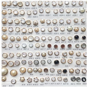 2024 whoelace abs beaded buttons sew on shirt rhinestone plastic pearl abs buttons