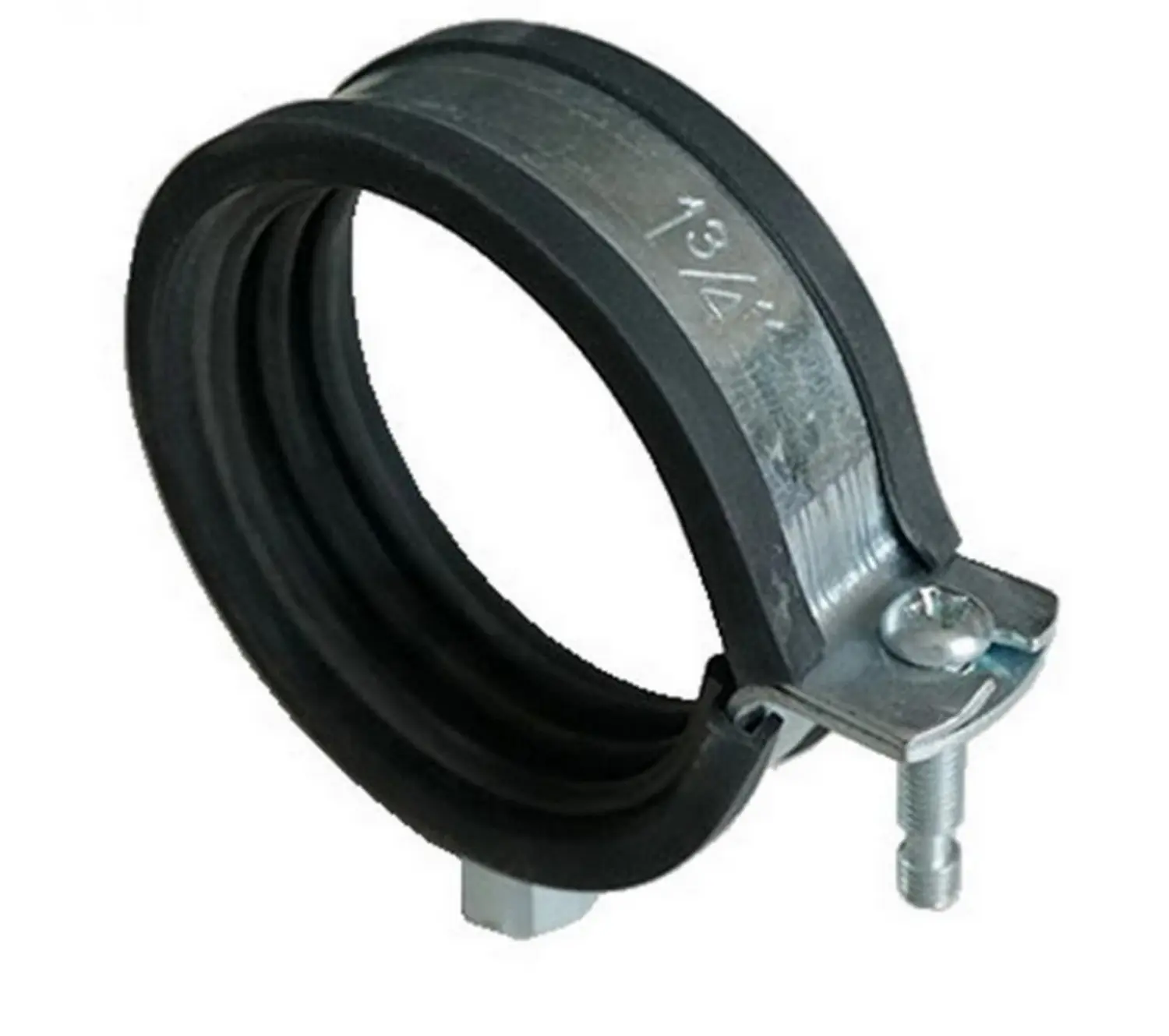 Rubber Galvanized Steel Hinged Pipe Clamp