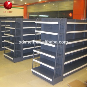 杂货和汽车加油站轻型超市货架双面金属展示架 - Product Image 6