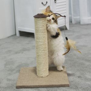 Fabrikant Houten <span class=keywords><strong>Sisal</strong></span> Linnen Kat Scratcher <span class=keywords><strong>Post</strong></span> - Product Image 2