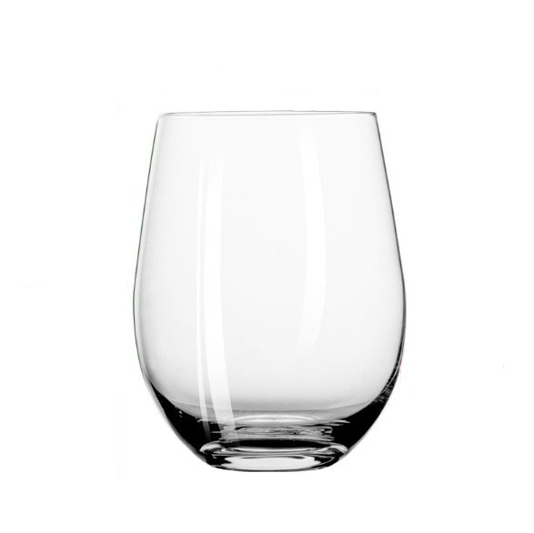 18 Ounce Stemless White and Red Wine Glasses Amazon Basics Machine Made Stemless Wine Glass