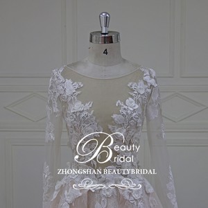 XF16120 mangas largas <span class=keywords><strong>vestido</strong></span> de <span class=keywords><strong>novia</strong></span> con pretty 3D flores balón <span class=keywords><strong>vestido</strong></span> <span class=keywords><strong>vestido</strong></span> de <span class=keywords><strong>novia</strong></span> - Product Image 2