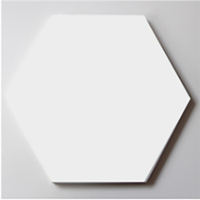 Carrelage hexagonal gris mat 115x200x230mmm et 165x285x330mm, carrelage hexagonal noir pour sol