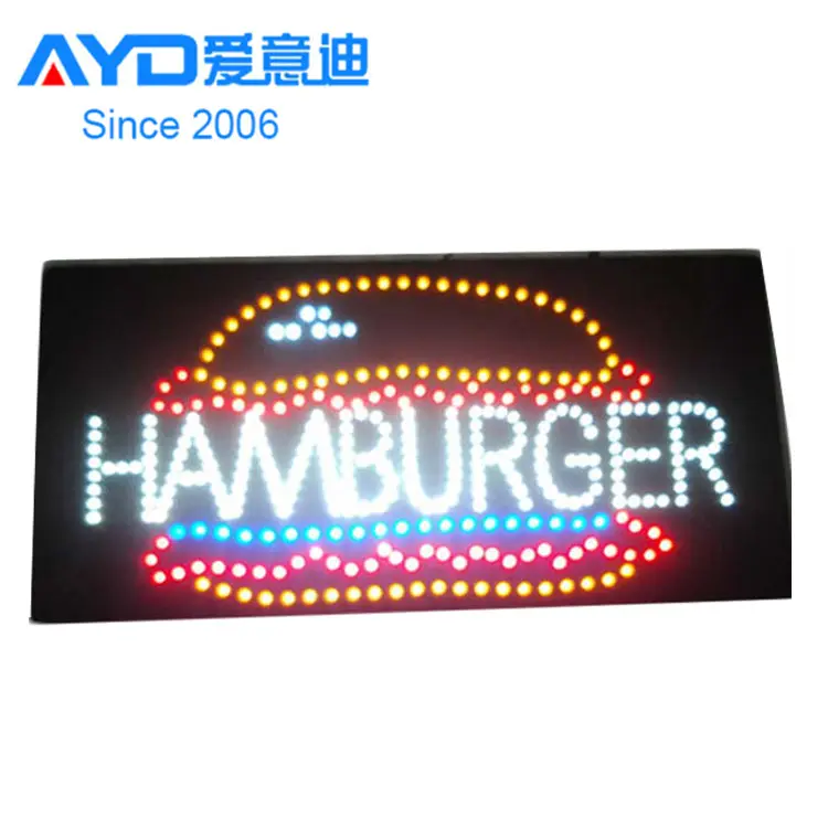 Hot Cake Indoor LED Display LED Flasher Hot Dogs Hamburger Shop LED Advertising Screen Factory Supplier