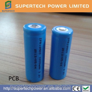 18500 1000 mah 3.2v lifepo4 batetry mit pcb& kappe- Top - Product Image 2