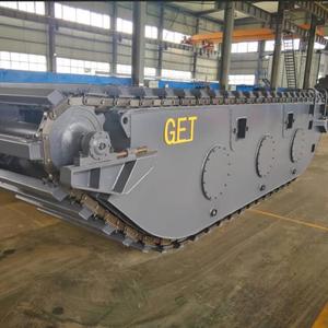 ขายร้อนสะเทินน้ำสะเทินบก Floating Excavator ช่วงล่าง <span class=keywords><strong>Pontoon</strong></span> GET80H สำหรับ Crawler Excavator 8T-10T - Product Image 4