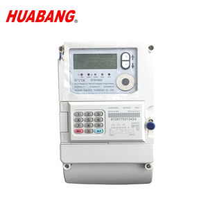 Medidor de Energía <span class=keywords><strong>Prepago</strong></span> Trifásico DTSY866 HUABANG COMBO con Teclado Integrado para África - Product Image 1
