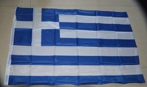 Sérigraphie personnalisée 30X45cm drapeau de fenêtre de voiture grèce avec poteau <span class=keywords><strong>en</strong></span> plastique - Product Image 5