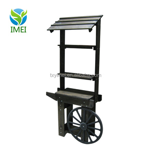 आकर्षक डिजाइन परिवहन प्राचीन फर्नीचर लकड़ी खाद्य गाड़ी - Product Image 6