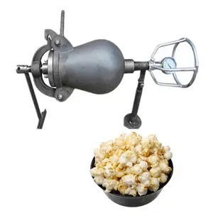 Small household old fashion corn popper machine manual rice puffing machine