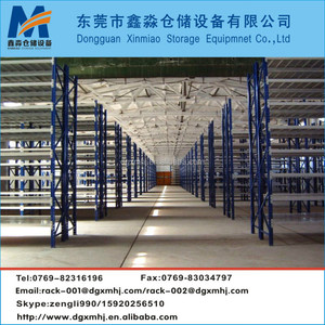 Estantes de almacenamiento de acero multinivel Mracking, estantes de exhibición de suelo de entresuelo de almacén Industrial, accesorio de placa de madera Compatible - Product Image 3