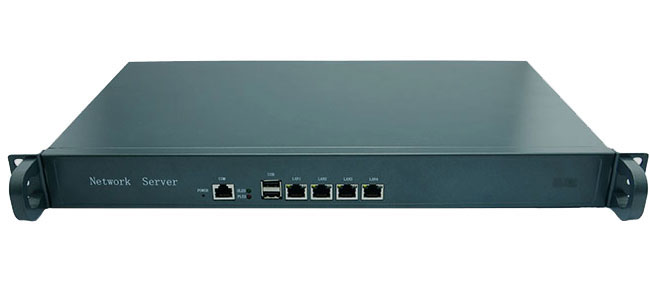 1U250C_M5F-1U OEM Сетевой Брандмауэр intel D525 4 * RTL 8111E gigabit lan