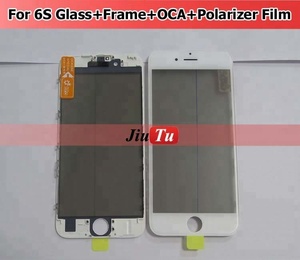 4 en 1 Écran Devant L'objectif En Verre avec Cadre polarisant OCA pour <span class=keywords><strong>iPhone</strong></span> 7 7 Plus 6 6 <span class=keywords><strong>S</strong></span> <span class=keywords><strong>5</strong></span> 5S Tactile Panneau remplacement - Product Image 1