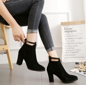 Scarpe da donna UP-0030J 2025 stivaletti in pelle scamosciata autunno inverno tacco alto - Product Image 6