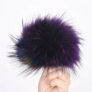 Fur Pom Genuine Wholesale Raccoon Fur Pom Poms