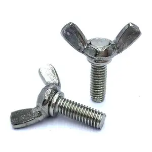 Customized high quality wing bolt m4 m5 m6 stainless steel eye bolts with nuts