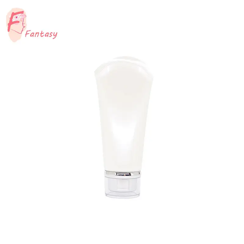 Ready to ship 3.33 oz 100ml pearl white empty cosmetic tube facial cleansing cream container lotion tube