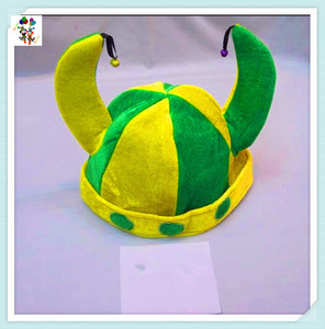 Noir et Blanc Couleurs Drôle Pas Cher Court Jester Party Chapeaux pour Adultes HPC-0278 - Product Image 3