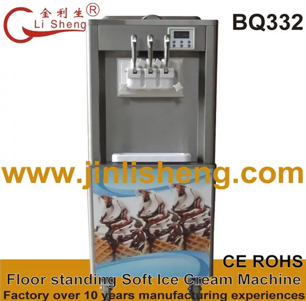 Jin Li Sheng fábrica CE ROHS BQ332 bomba air soft máquina de sorvete